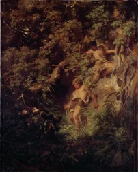 Germans hunting boar
